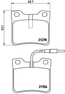 Гальмівні колодки дискові BREMBO P50 030 (фото 1)