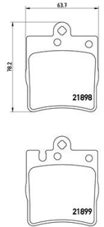 Гальмівні колодки дискові BREMBO P50033