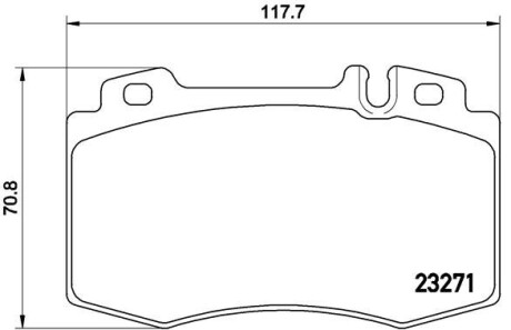 Гальмівні колодки дискові BREMBO P50041