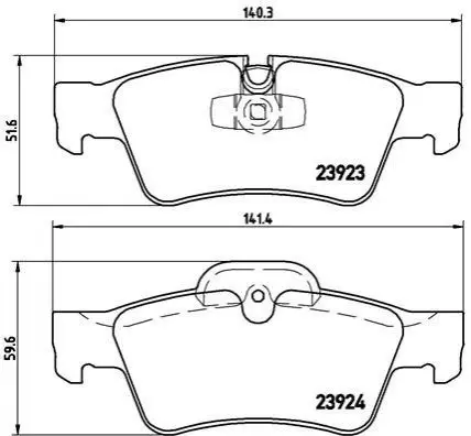 Гальмівні колодки дискові BREMBO P50064 (фото 1)
