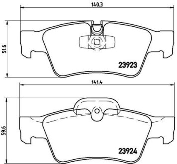 Гальмівні колодки дискові BREMBO P50064