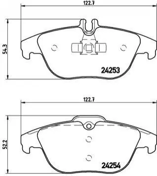 Гальмівні колодки дискові BREMBO P50068 (фото 1)