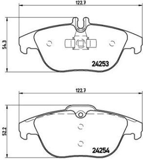 Гальмівні колодки дискові BREMBO P50068