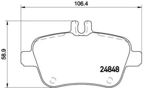 Гальмівні колодки дискові BREMBO P50091