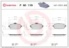 Гальмівні колодки дискові BREMBO P50119 (фото 1)