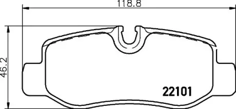 Гальмівні колодки дискові BREMBO P50126