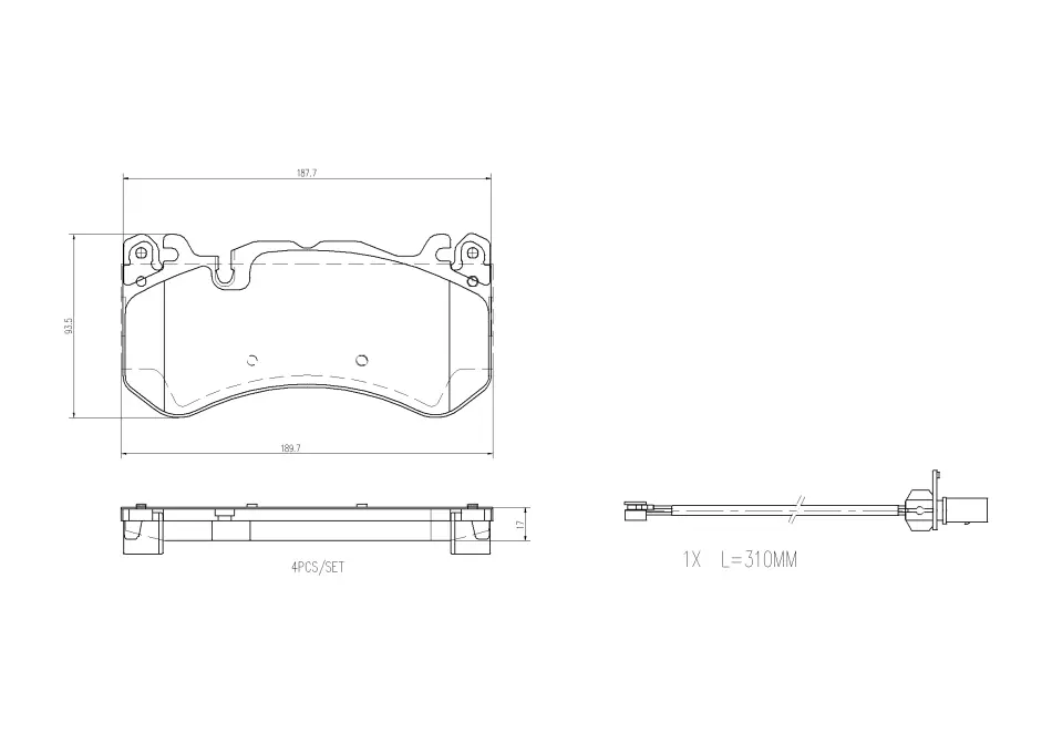 Гальмівні колодки дискові BREMBO P50164 (фото 1)