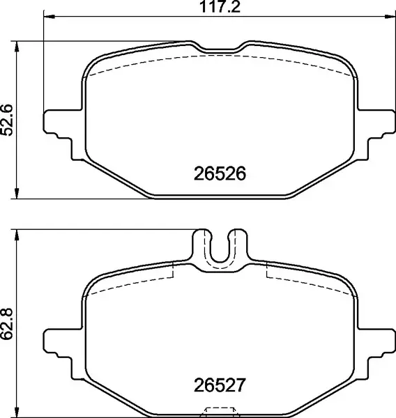 Комплект гальмівних колодок BREMBO P50172 (фото 1)