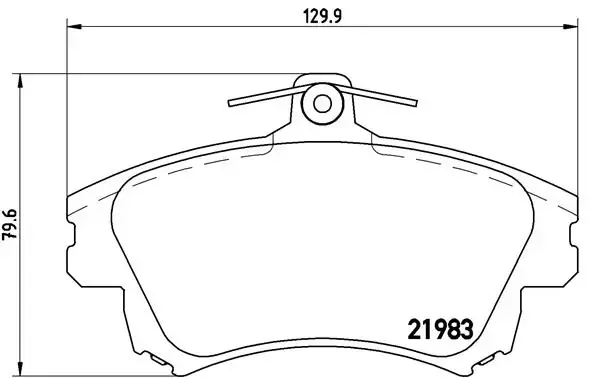 Колодки дискового тормоза BREMBO P54036 (фото 1)