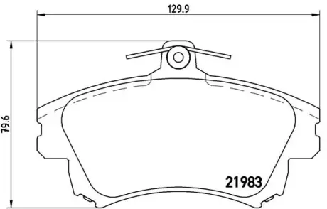 Колодки дискового тормоза BREMBO P54036