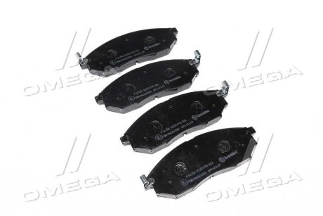 Колодка торм. диск. NISSAN QASHQAI, RENAULT KOLEOS передн. BREMBO P56058 (фото 1)