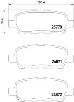 Гальмівні колодки дискові BREMBO P56 087 (фото 1)