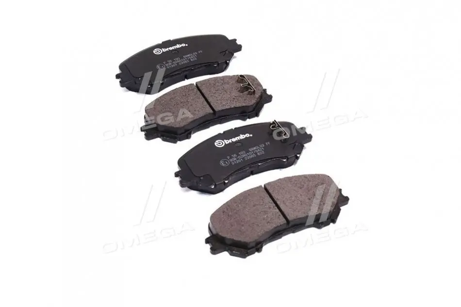 Колодки гальмівні дискові BREMBO P56100 (фото 1)
