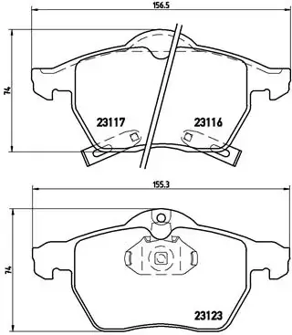 Гальмівні колодки дискові BREMBO P59 048 (фото 1)
