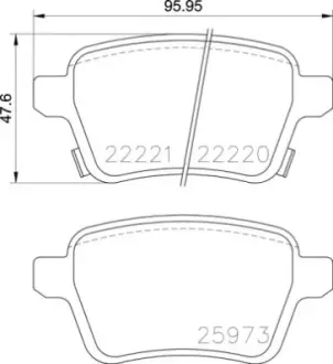 Гальмівні колодки дискові BREMBO P59 086
