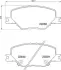 Колодки гальмівні дискові (комплект 4 шт) BREMBO P59096 (фото 1)