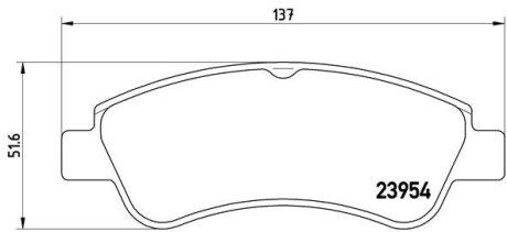 Колодки гальмівні дискові BREMBO P61066