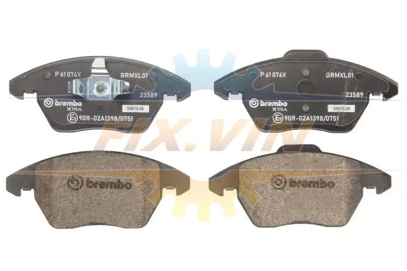 Гальмівні колодки - тюнінг BREMBO P61076X (фото 1)