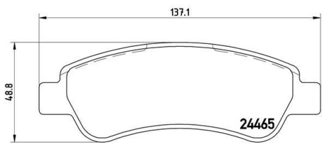 Гальмівні колодки дискові BREMBO P61091