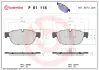 Гальмівні колодки дискові BREMBO P61 115 (фото 1)