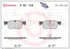 Гальмівні колодки дискові BREMBO P61 116 (фото 1)