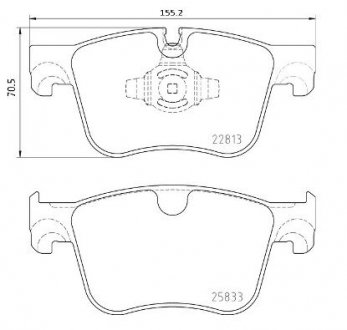 Тормозные колодки BREMBO P61 135