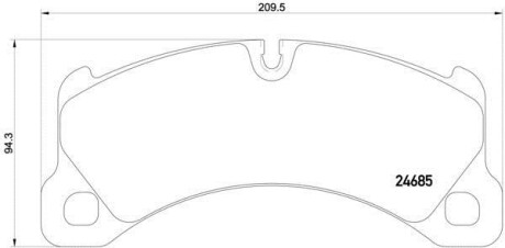 Колодки гальмівні дискові BREMBO P65026