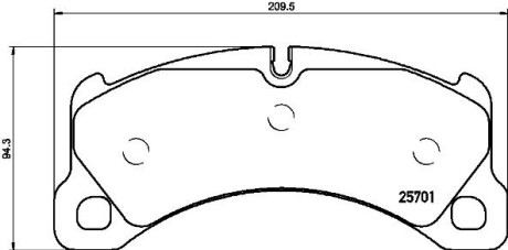 Гальмівні колодки дискові BREMBO P65033