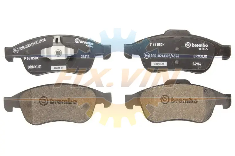 Гальмівні колодки, тюнінг BREMBO P68050X (фото 1)