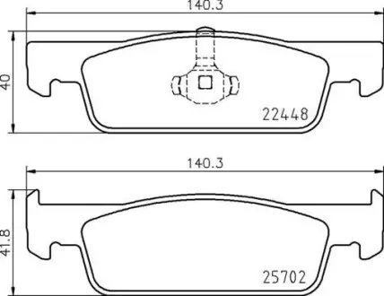 Гальмівні колодки дискові BREMBO P68069