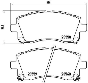 Гальмівні колодки дискові BREMBO P78010