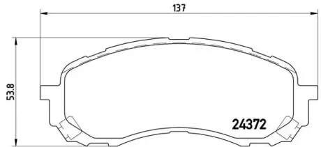 Гальмівні колодки дискові BREMBO P78 015