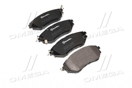 Колодка торм. диск. SUBARU LEGACY IV передн. BREMBO P78017