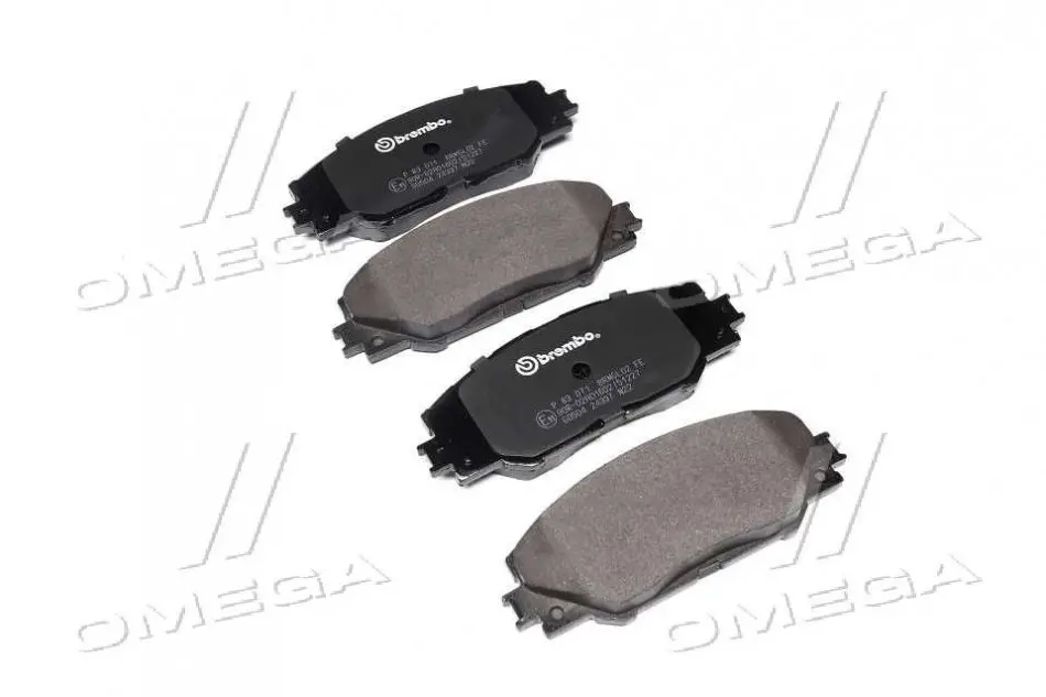 Колодки гальмівні дискові BREMBO P83071 (фото 1)