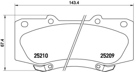 Гальмівні колодки дискові BREMBO P83140