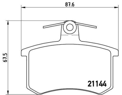 Гальмівні колодки дискові BREMBO P85 013