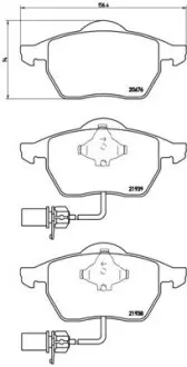 Гальмівні колодки дискові BREMBO P85037
