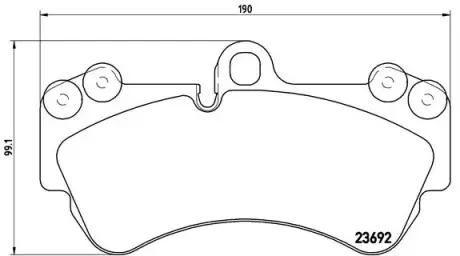 Гальмівні колодки дискові BREMBO P85069