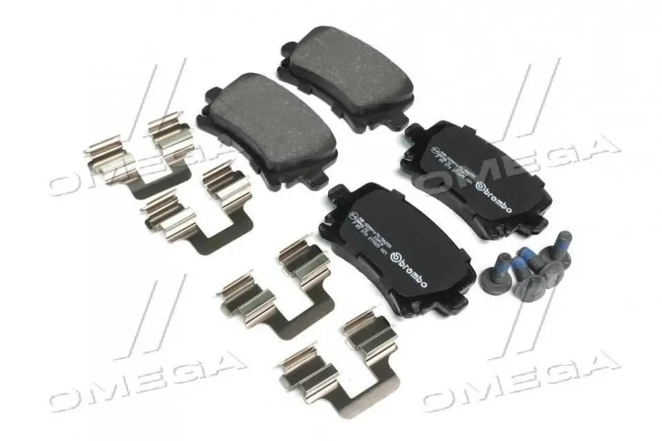 Колодка торм. диск. AUDI A4, SEAT, SKODA,VW задн. (пр-во) BREMBO P85073 (фото 1)