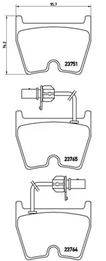 Гальмівні колодки дискові BREMBO P85 078 (фото 1)