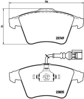 Гальмівні колодки дискові BREMBO P85090