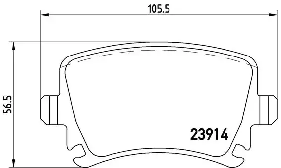 Гальмівні колодки дискові BREMBO P85095 (фото 1)