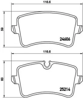 Гальмівні колодки дискові BREMBO P85119