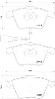 Гальмівні колодки дискові BREMBO P85 129
