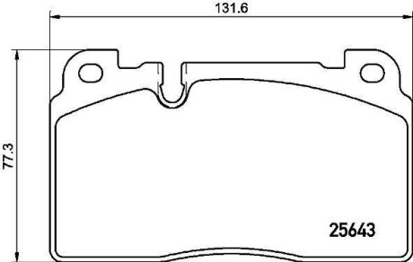 Гальмівні колодки дискові BREMBO P85133