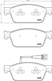 Гальмівні колодки дискові BREMBO P85141