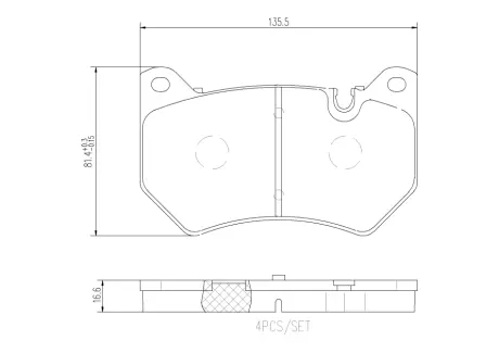 Гальмівні колодки дискові BREMBO P85 177