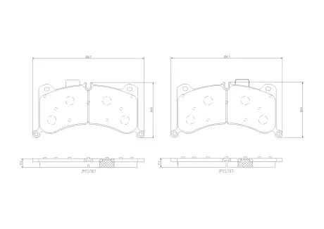Комплект гальмівних колодок BREMBO P85183