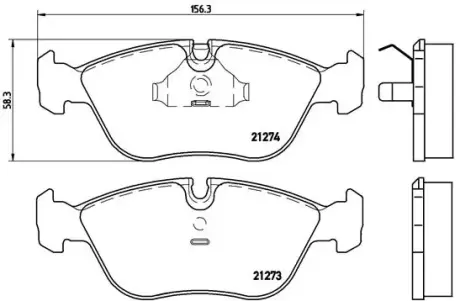 Гальмівні колодки дискові BREMBO P86 013