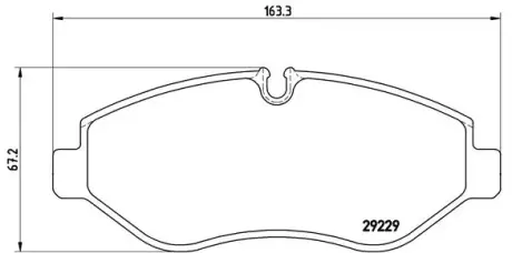 Комплект гальмівних колодок BREMBO P A6 026